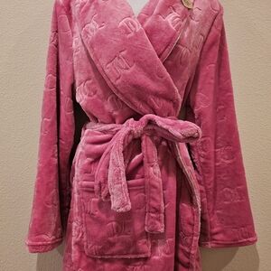 Juicy Couture Fuchsia Embossed Robe